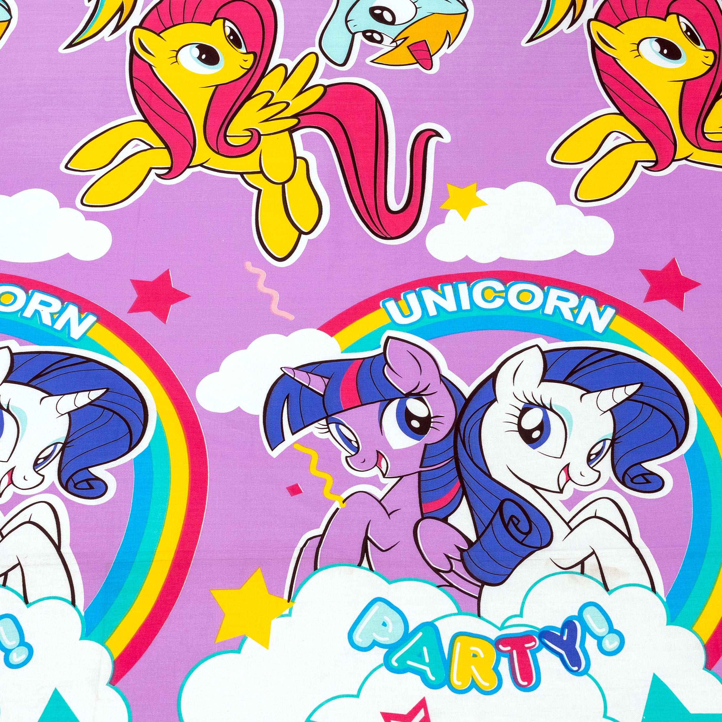 Premium Cotton Kids Bed Sheet Set with Unicorn Print and Pillow Cover