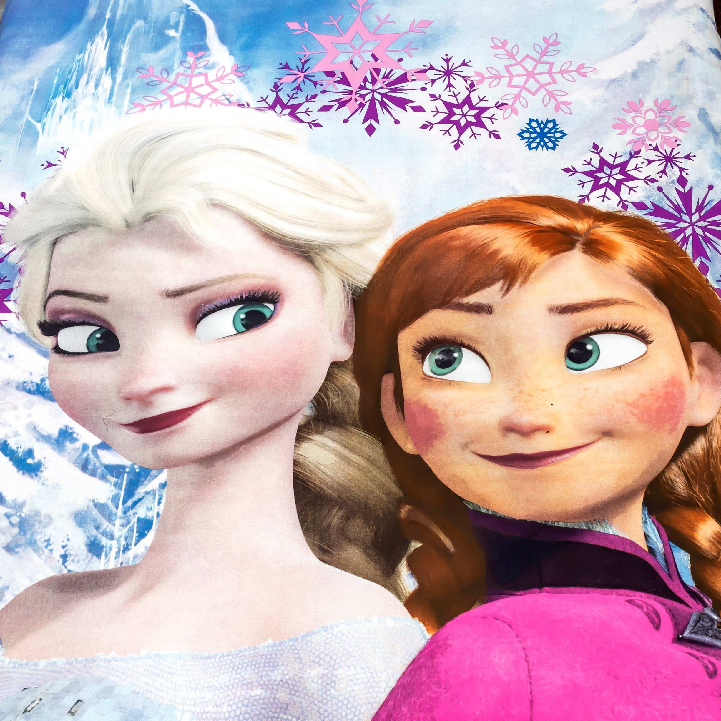 Elsa and Anna Cartoon Bed Sheet Cotton Set for Girls Room