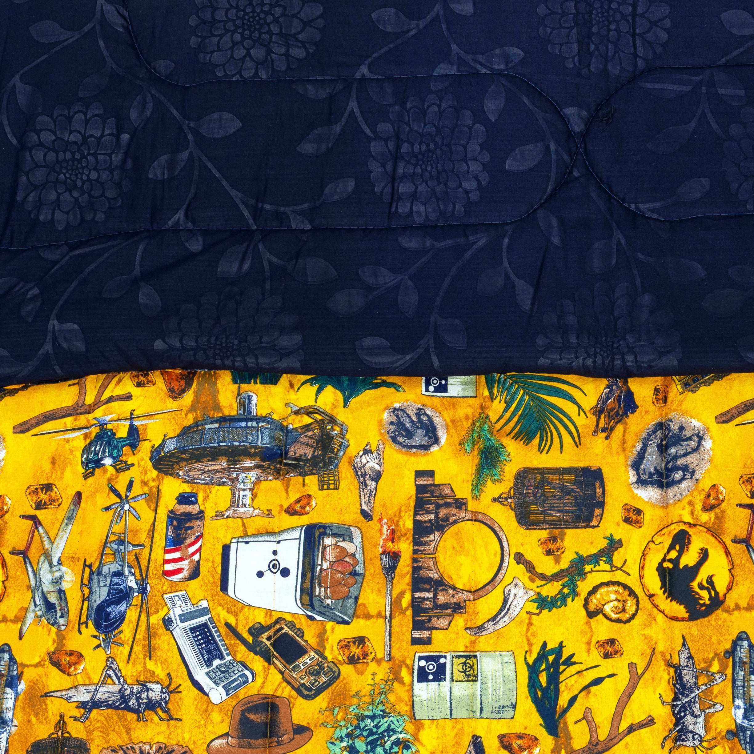 Quilted Cotton Comforter Set for Kids with Explorer Theme