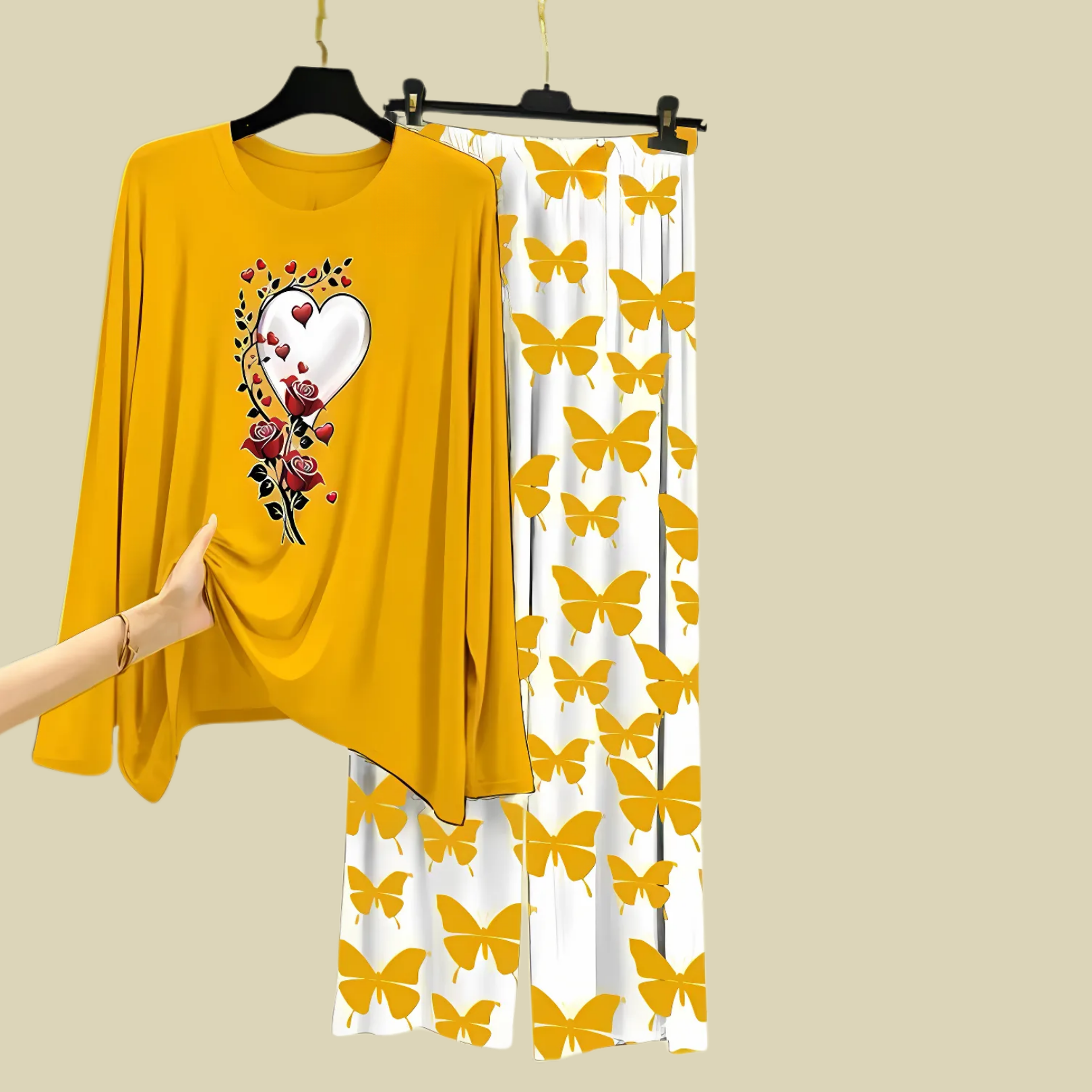 Stitched Cotton Nightwear 2 Piece Set for Women by Bibi Boutique