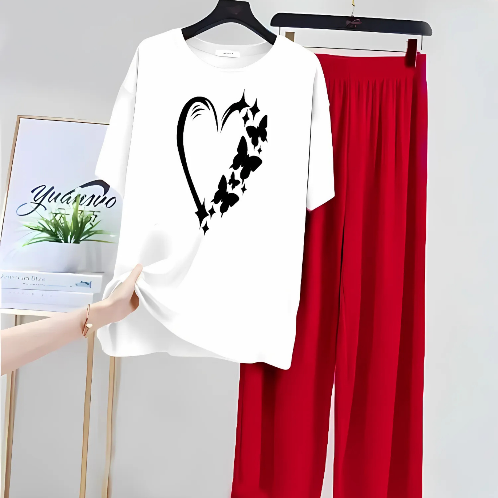 Women's Stitched Cotton Jersey Night Suit Set Ideal for Home