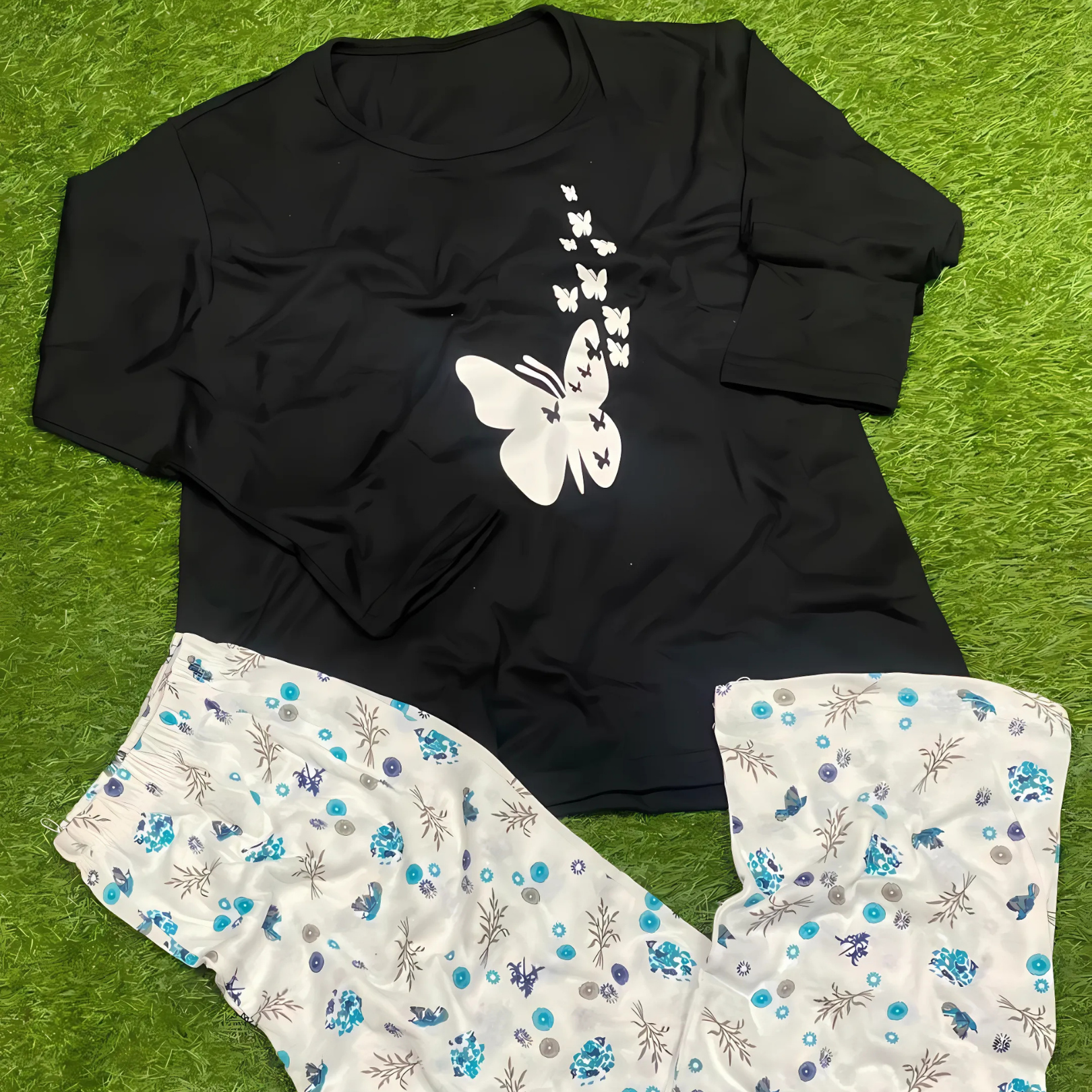 Women's Cotton Night Suit 2 Piece Daily Wear Sleep Set