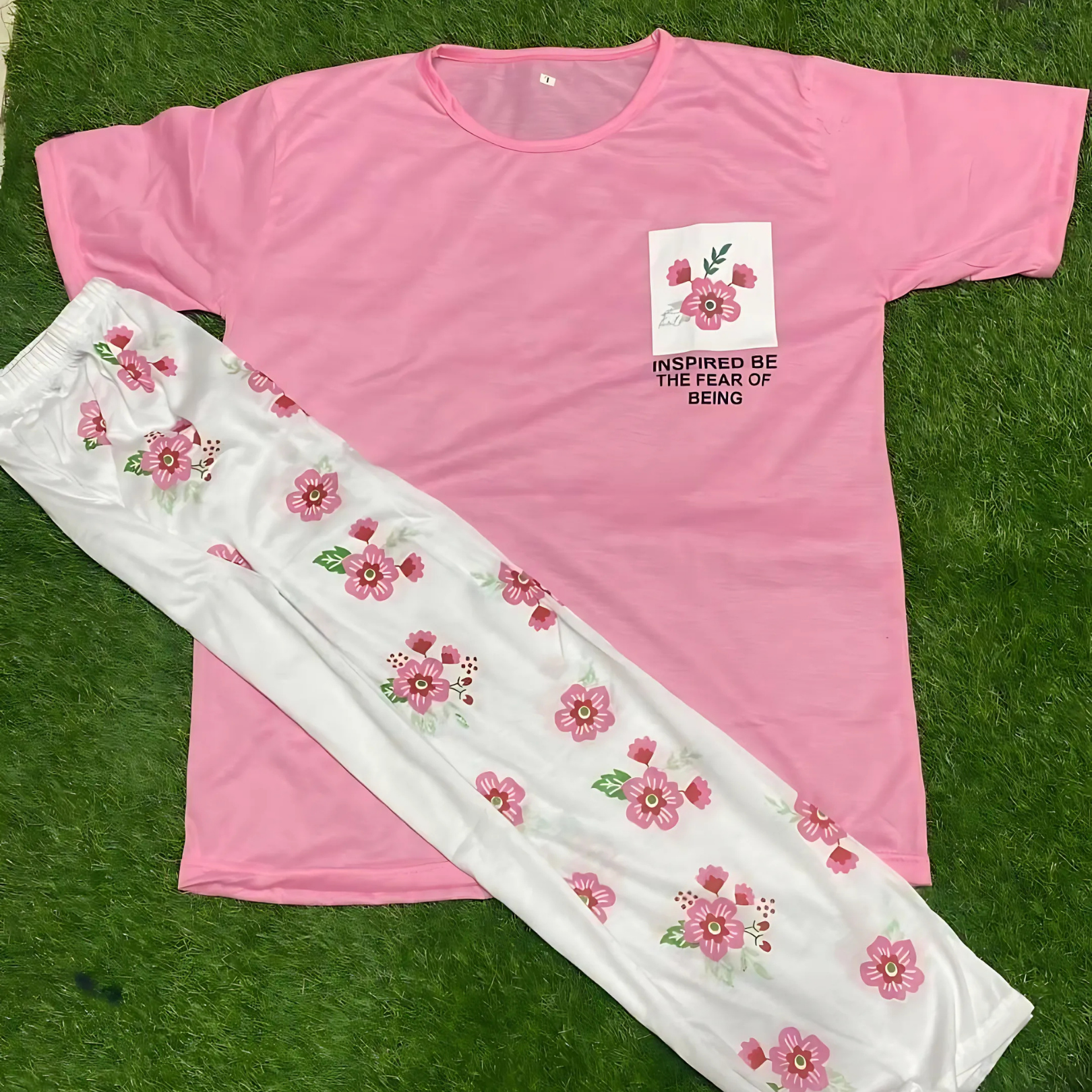 Women's Night Suit in Cotton Jersey Fabric Soft and Lightweight