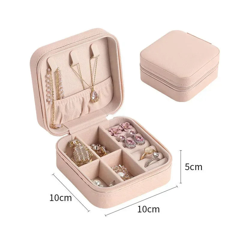 Elegant Portable Jewelry Storage Box – Travel-Friendly Organizer