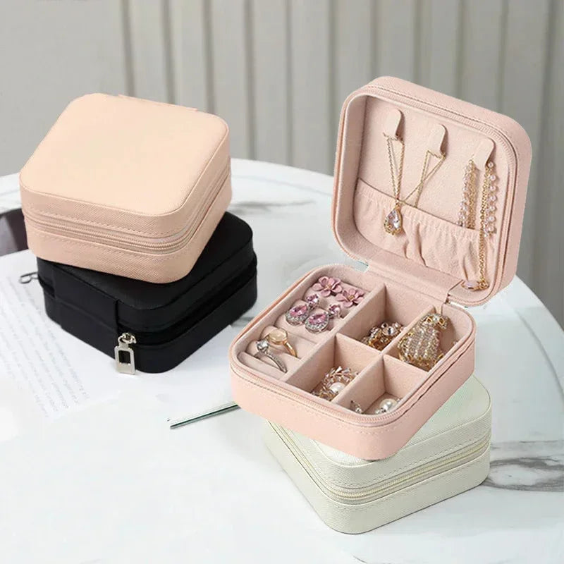 Elegant Portable Jewelry Storage Box – Travel-Friendly Organizer