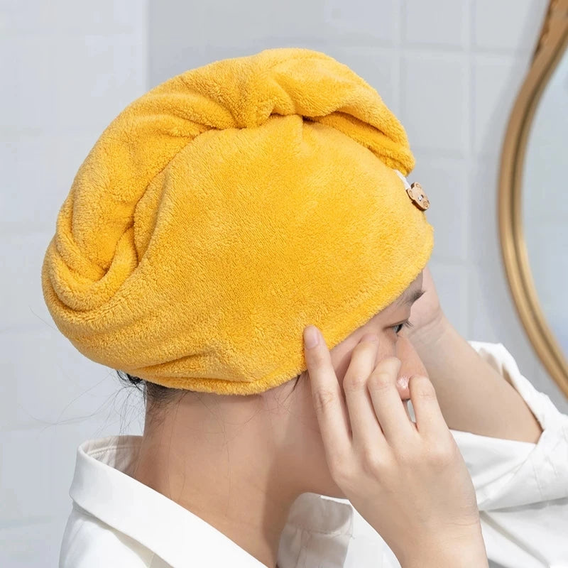 Soft Microfiber Hair Drying Towel for Women – Ultra Absorbent & Lightweight