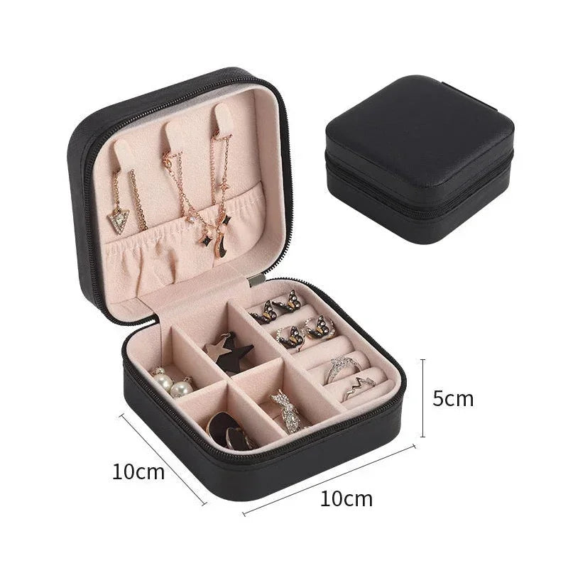 Elegant Portable Jewelry Storage Box – Travel-Friendly Organizer