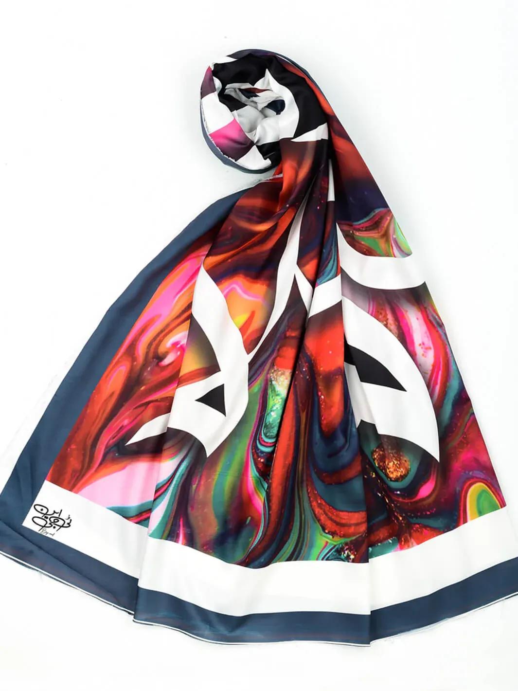 Silk Calligraphy Duppta