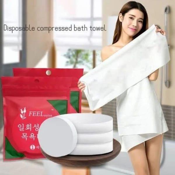 Disposable Cotton Plain Bath Towel