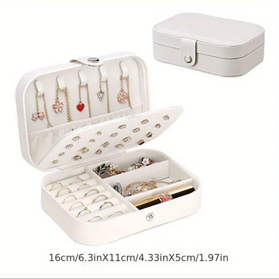 Luxury Portable Jewelry Organizer Box – Travel-Friendly Storage Case